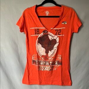 Virginia Tech Hokies V neck tee | size M